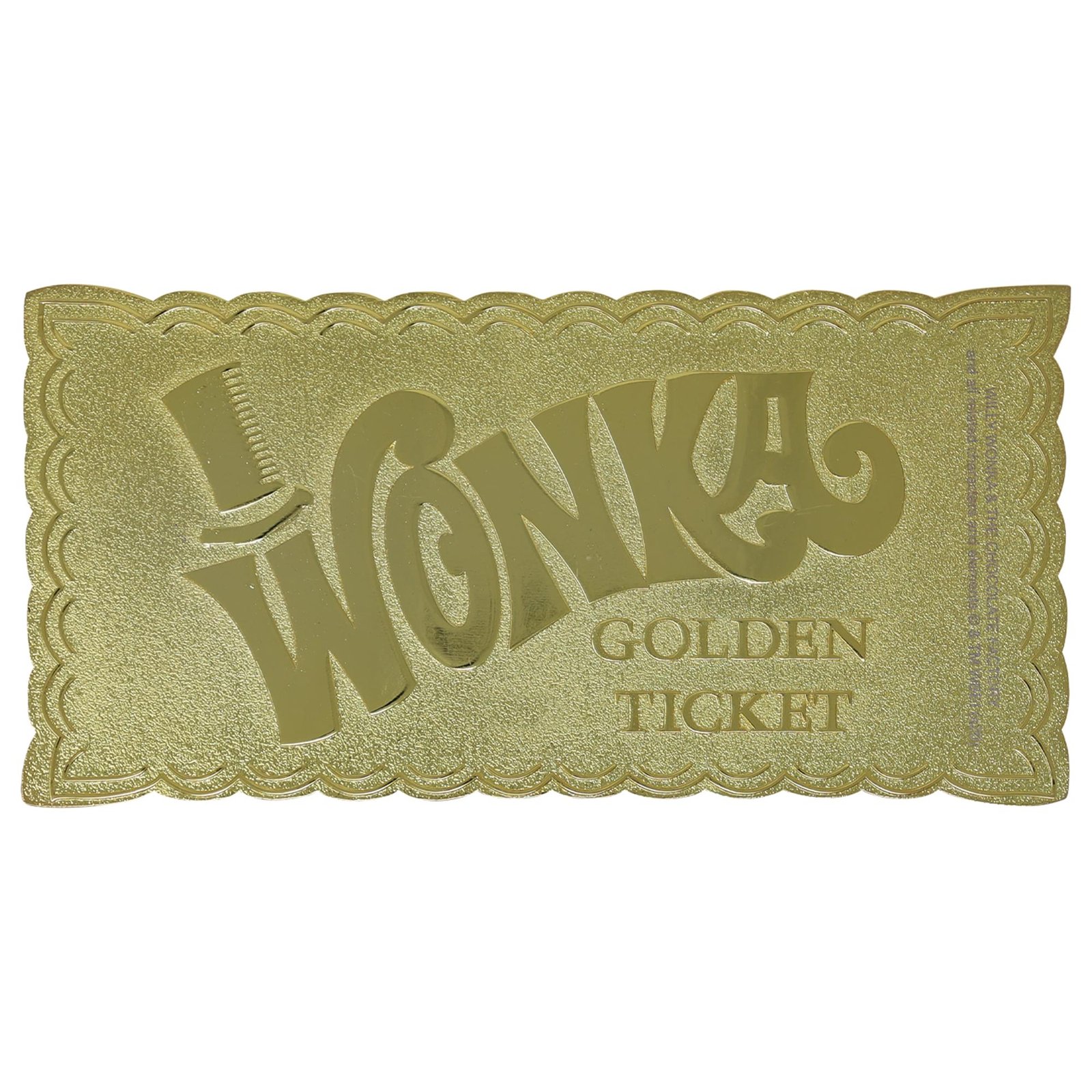 Willy Wonka Collector's Edition Full-Size Golden Ticket