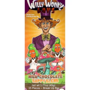 Milk Chocolate Willy Wonky Happy Blend Bars | Shop Mushrooms