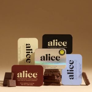 Alice Mushroom Chocolate Bars