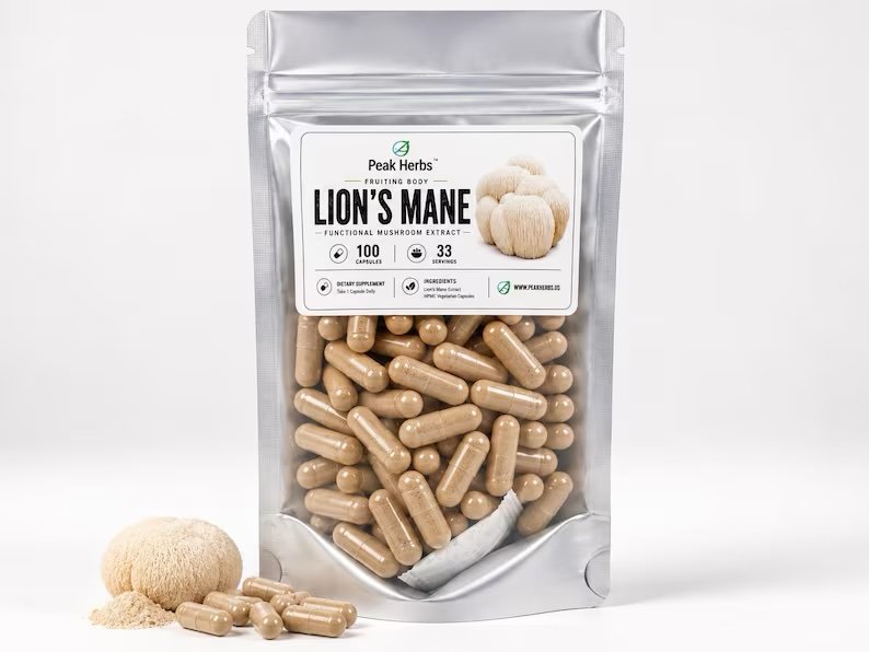 Lion's Mane Mushroom Extract Capsules